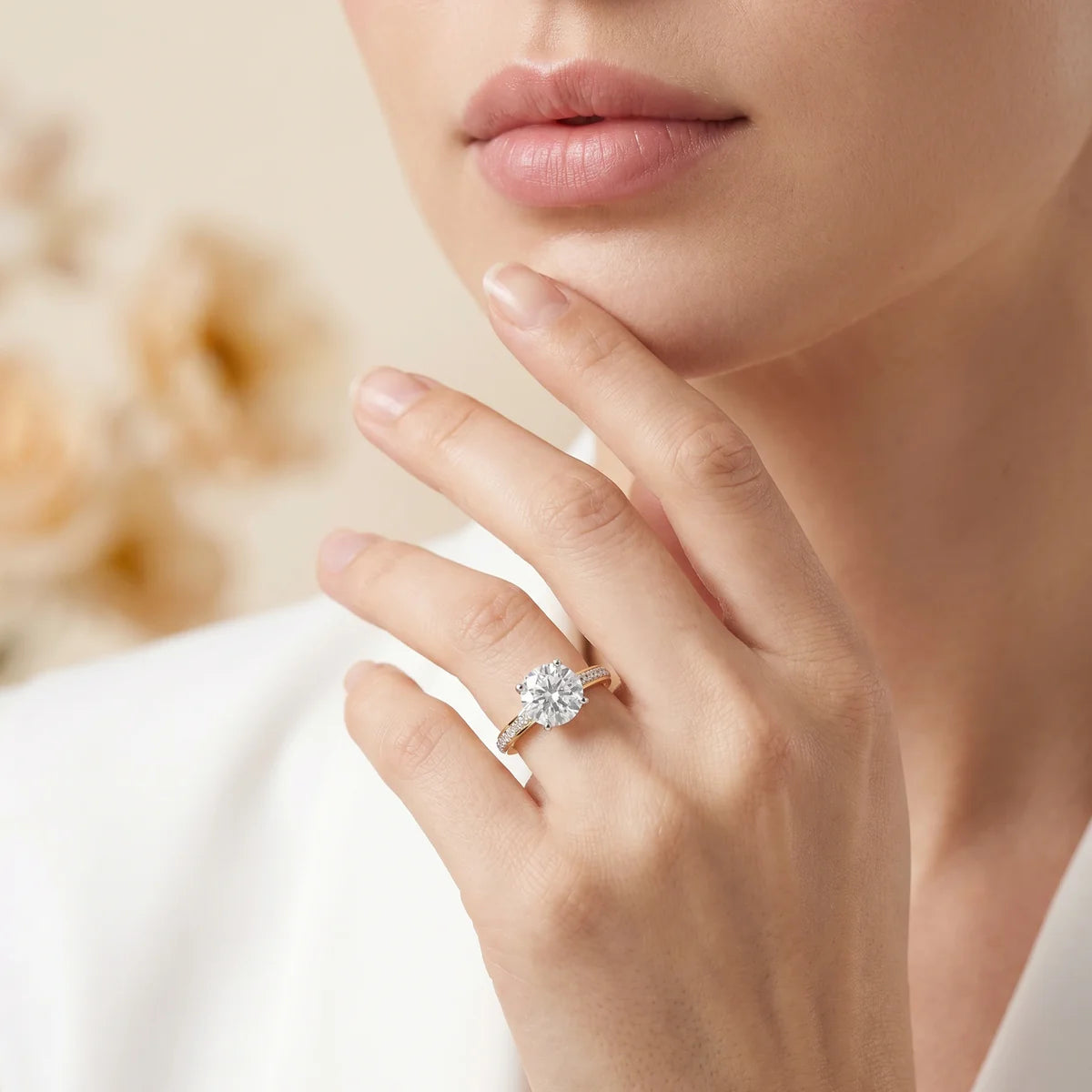 925 Sterling Silver Round Cut Solitaire Engagement Ring for Women | Classic Wedding Promise Ring | Cubic Zirconia