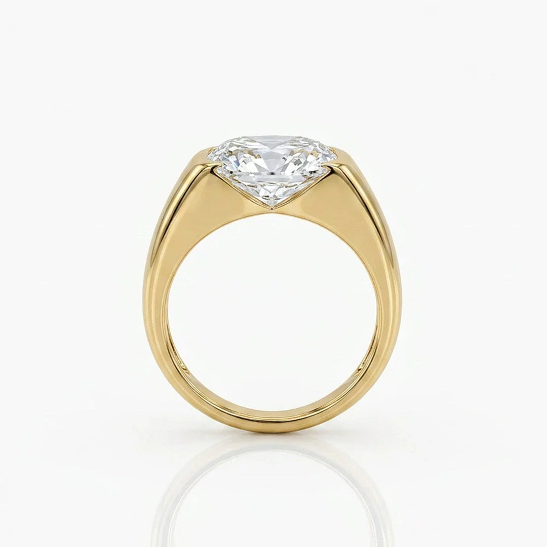 Elegant Oval Cut Solitaire Promise Ring – 925 Sterling Silver