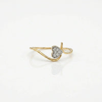 Romantic Heart Cluster Ring in 925 Sterling Silver