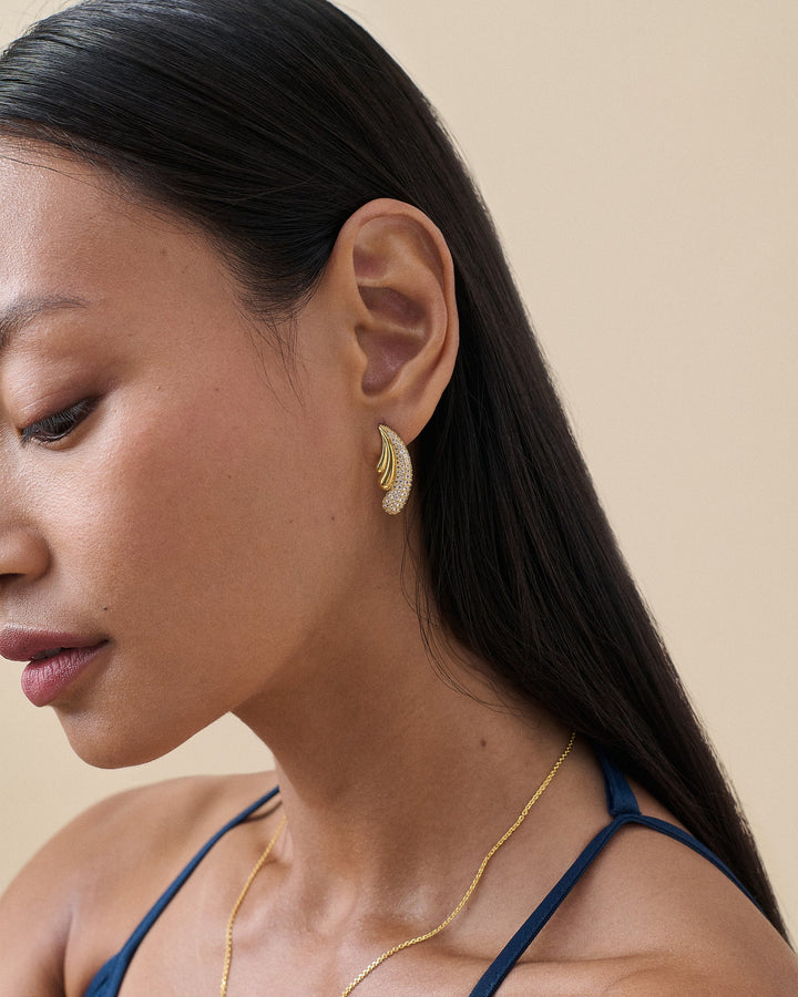 The Celestia Pavé Earrings