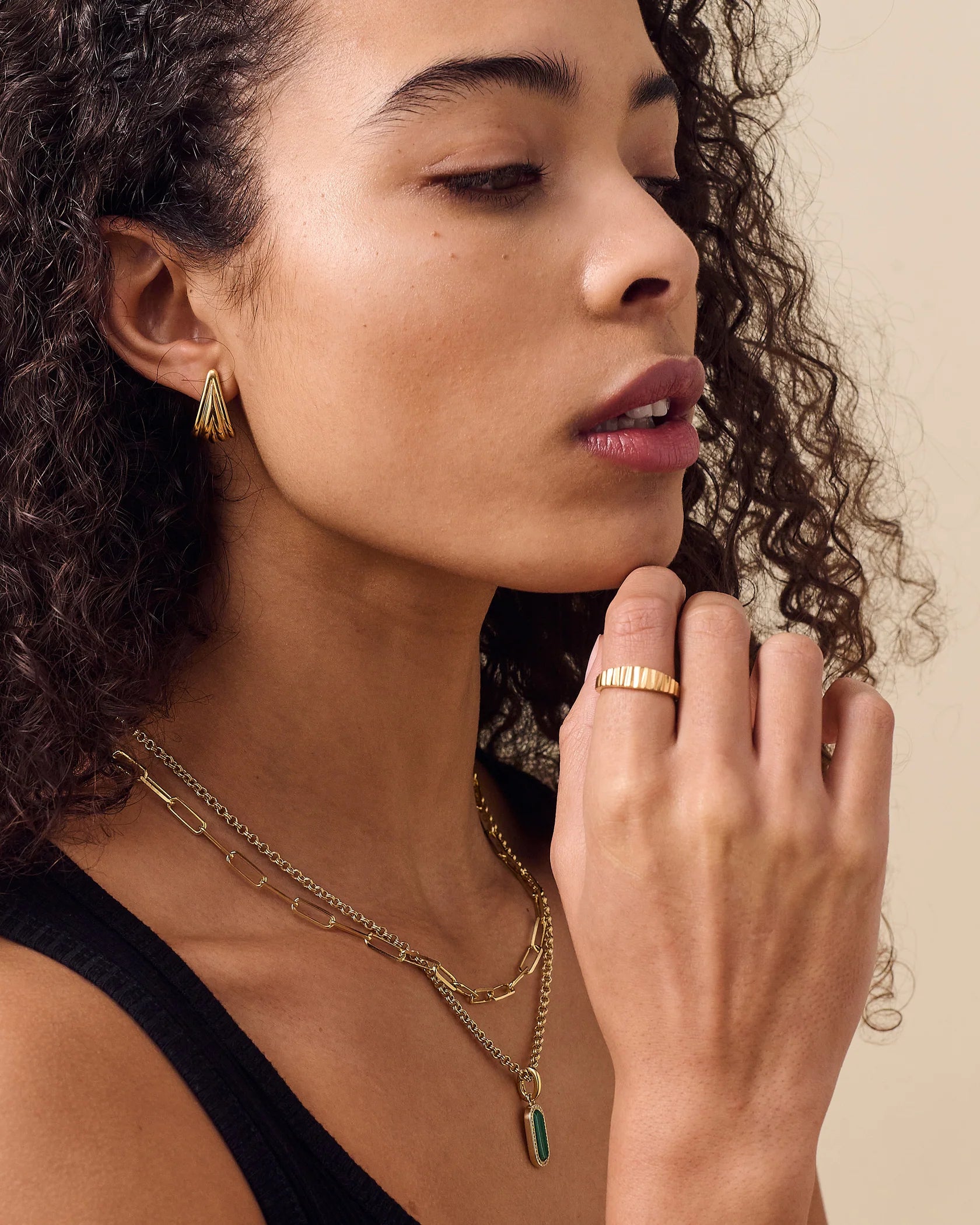 The Fleur Fan Stud Earrings