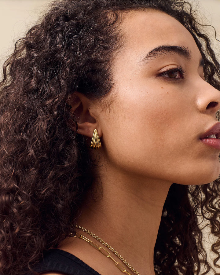 The Fleur Fan Stud Earrings