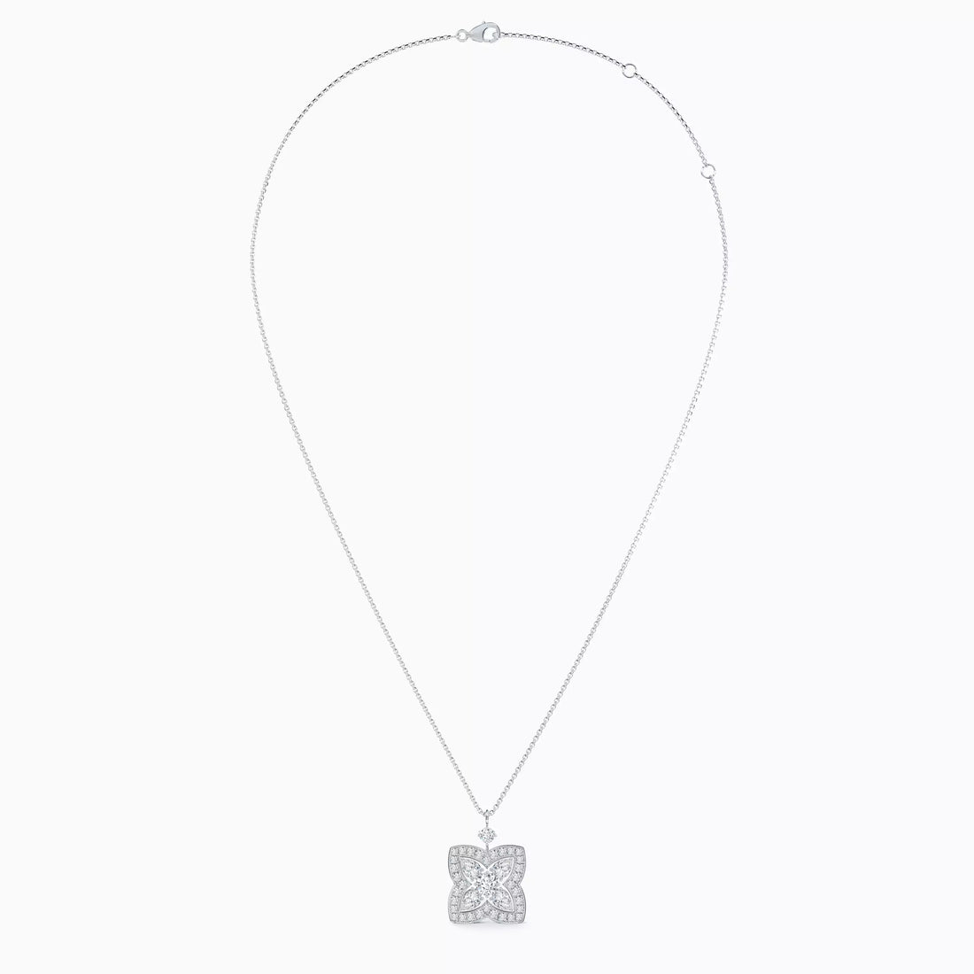 Celestial Clover Diamond Pendant Necklace