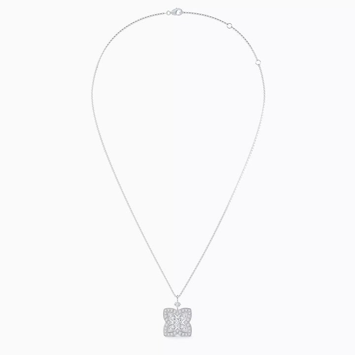 Celestial Clover Diamond Pendant Necklace