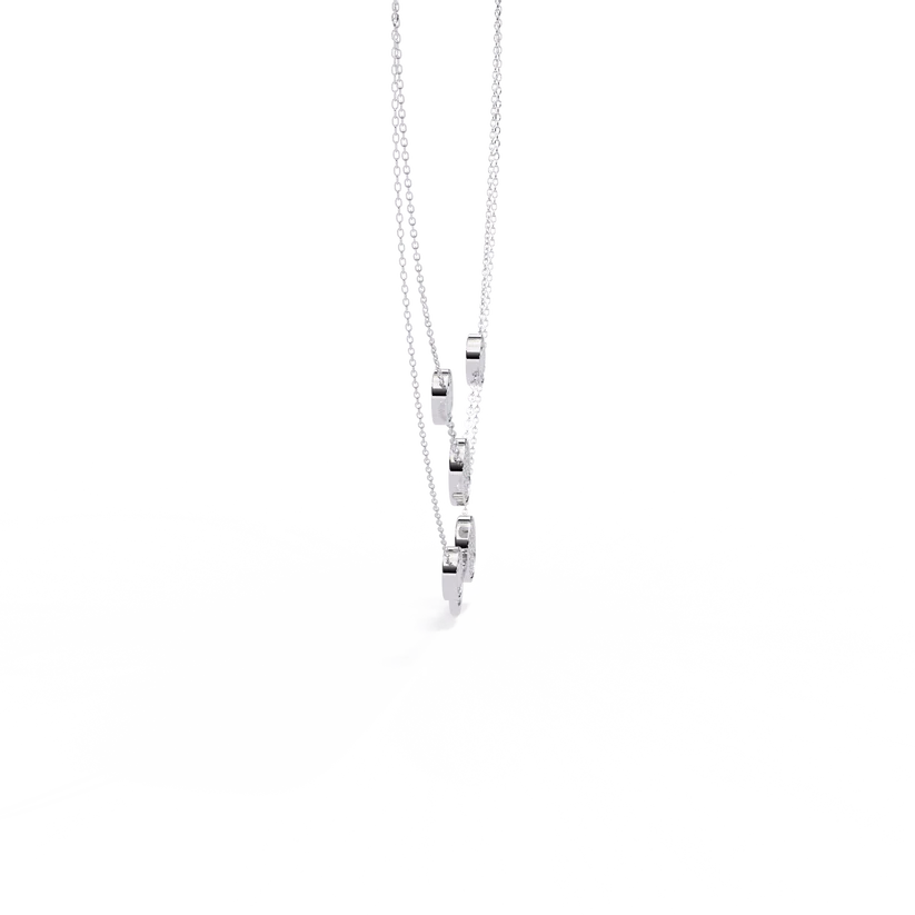 Celestia Double-Layer Crystal Circle Necklace