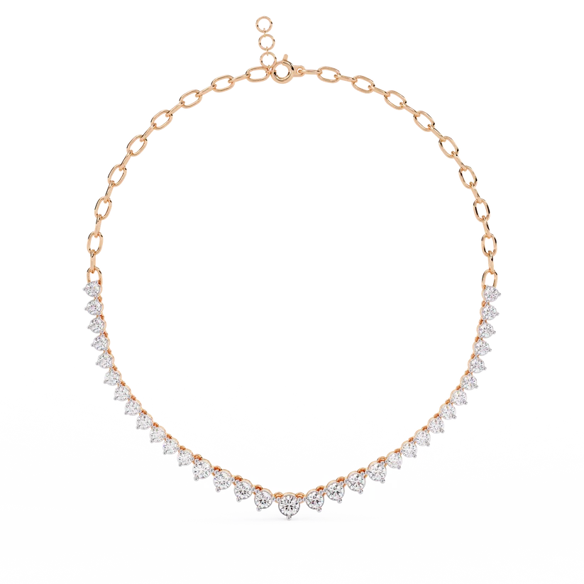 Celestial Graduated Diamond Necklace