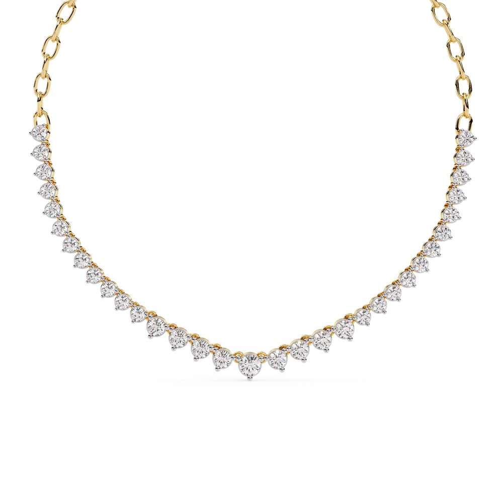 Celestial Graduated Diamond Necklace