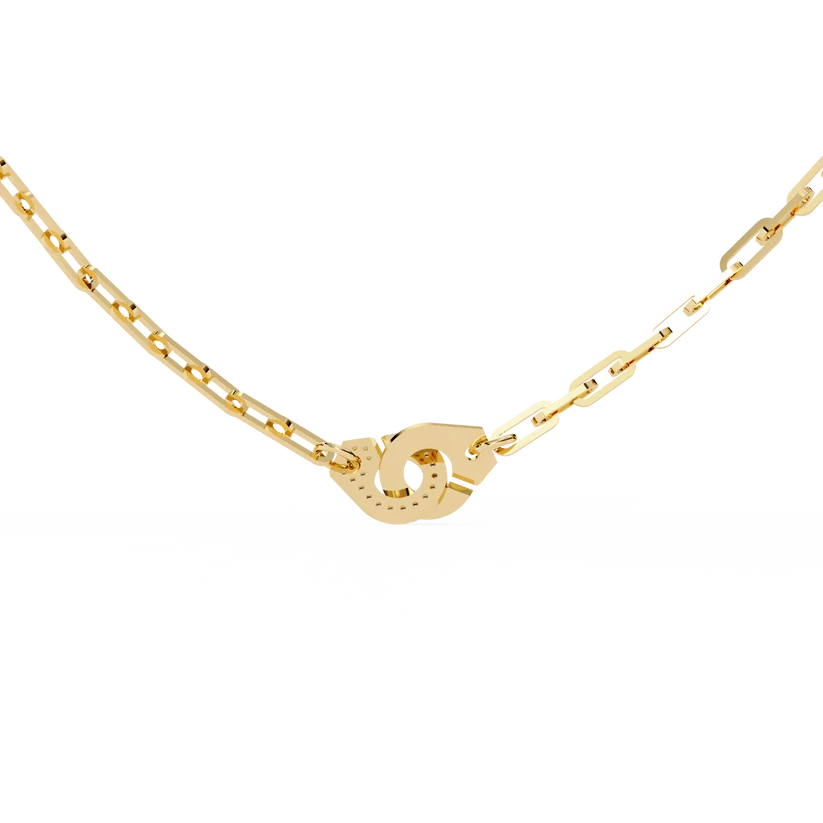 Celestial Diamond Link Clasp Necklace