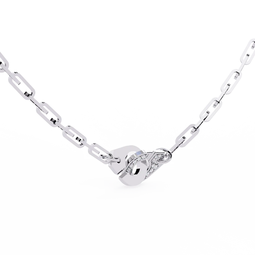 Celestial Diamond Link Clasp Necklace