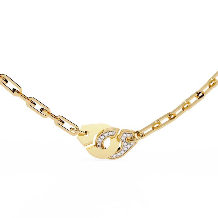 Celestial Diamond Link Clasp Necklace