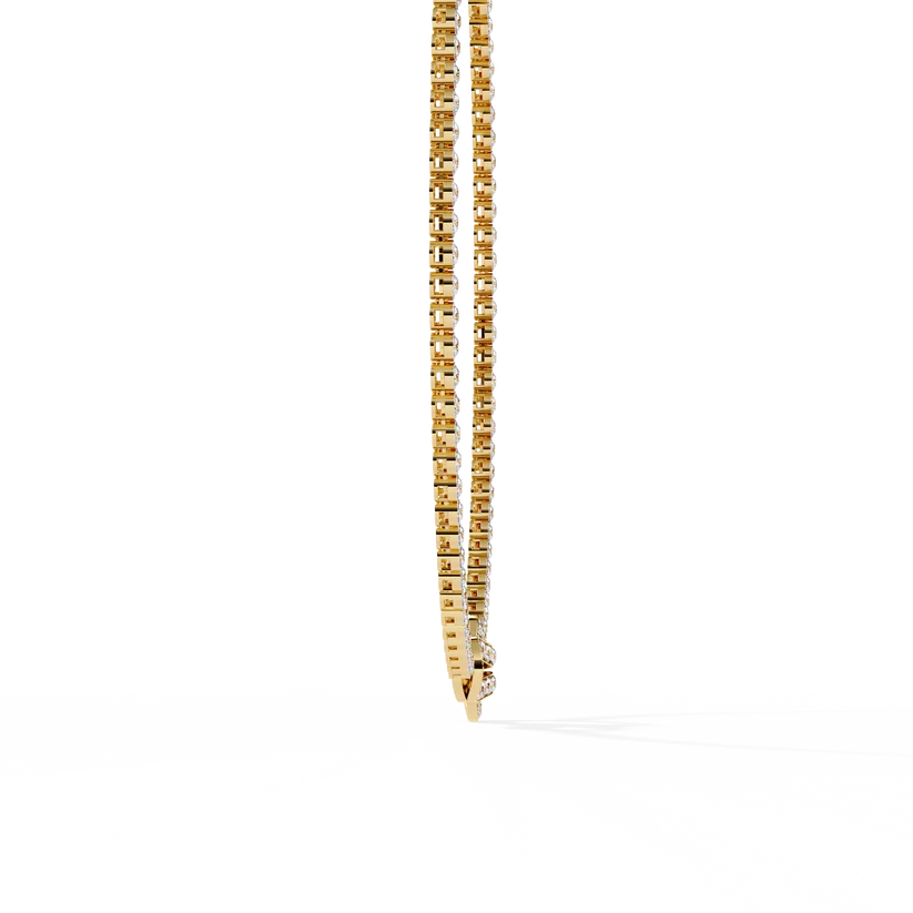 Diamond Buckle Tennis Necklace