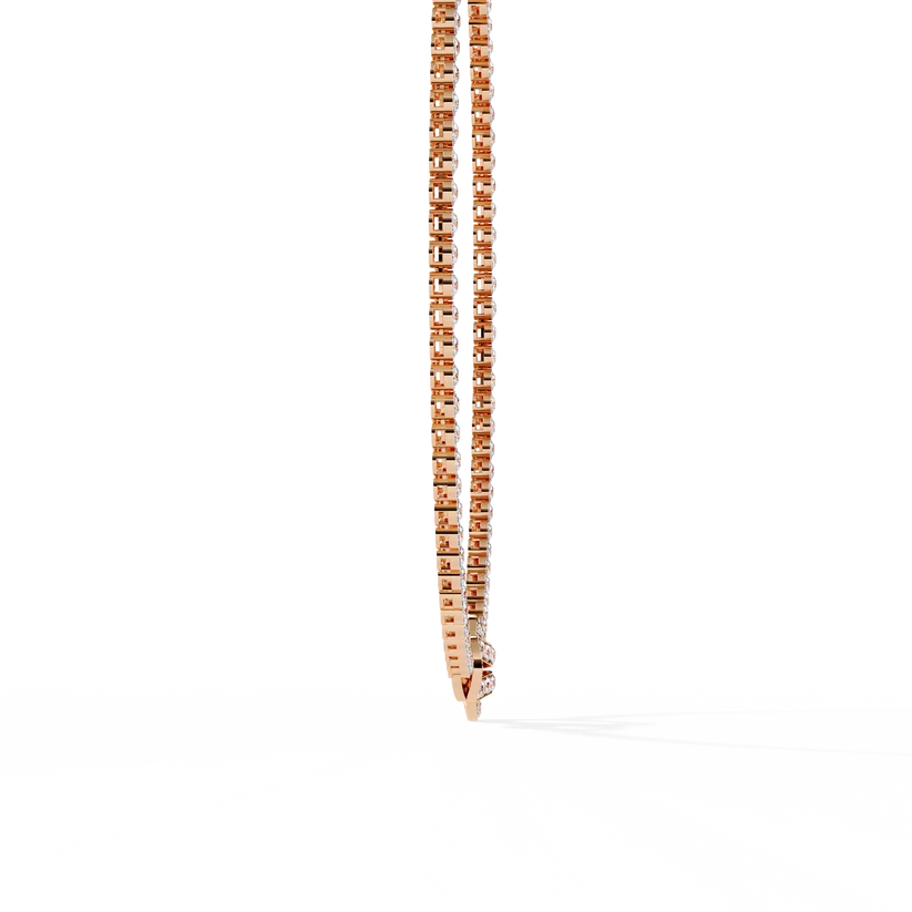 Diamond Buckle Tennis Necklace