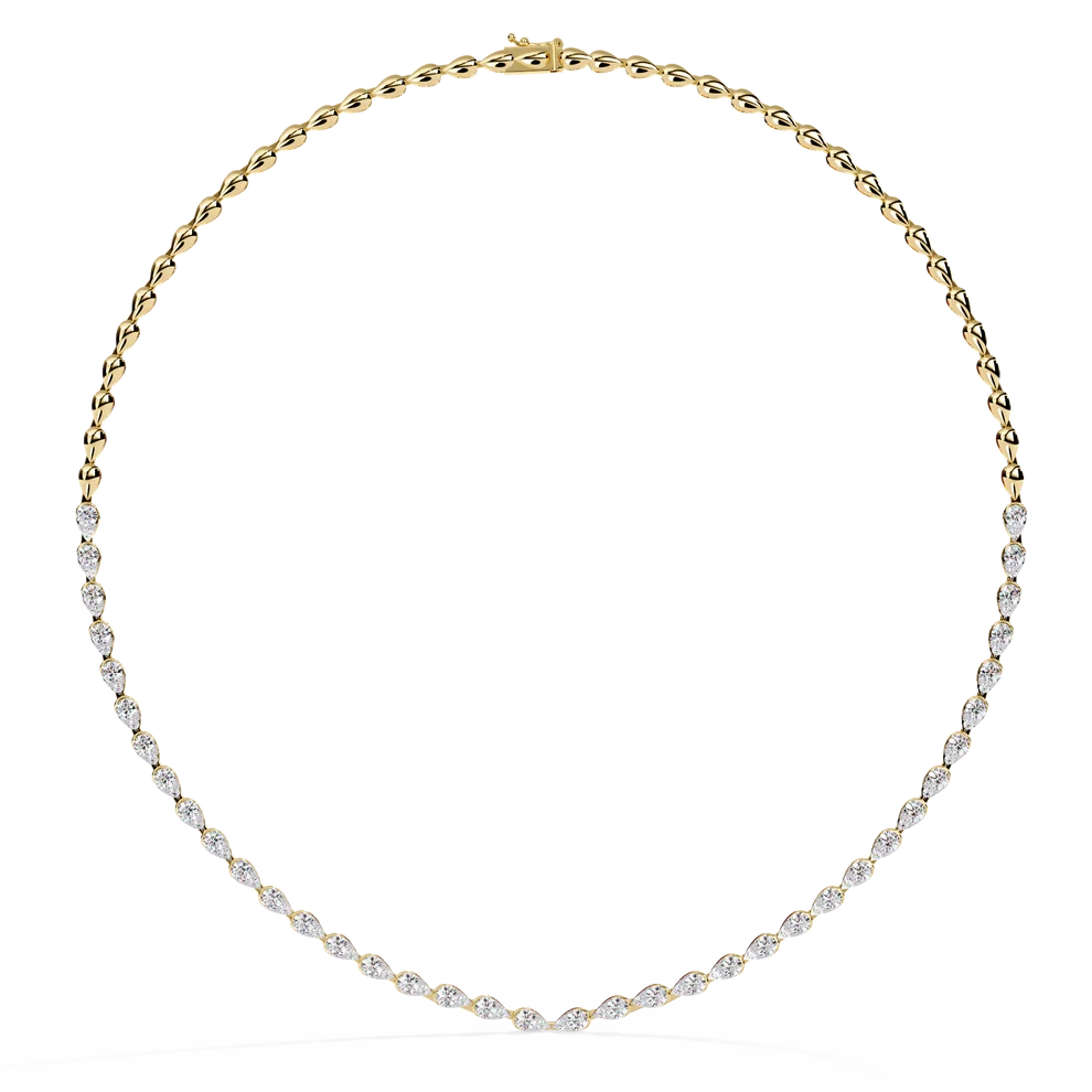 Celestial Graduated Diamond Station Necklace