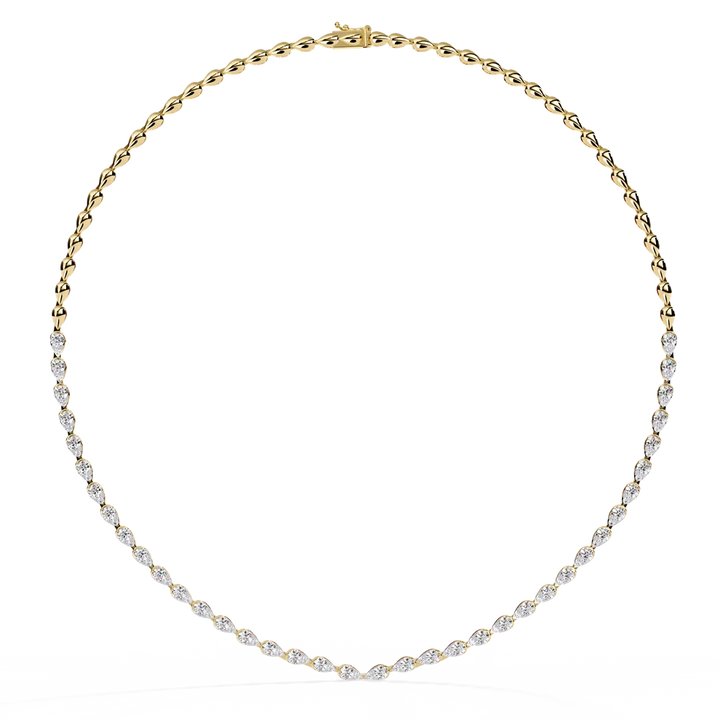 Celestial Graduated Diamond Station Necklace