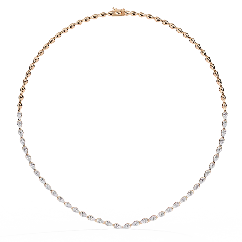 Celestial Graduated Diamond Station Necklace