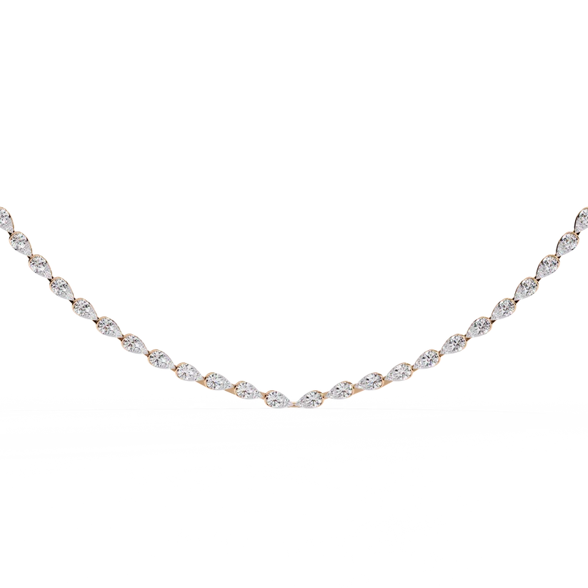 Celestial Graduated Diamond Station Necklace