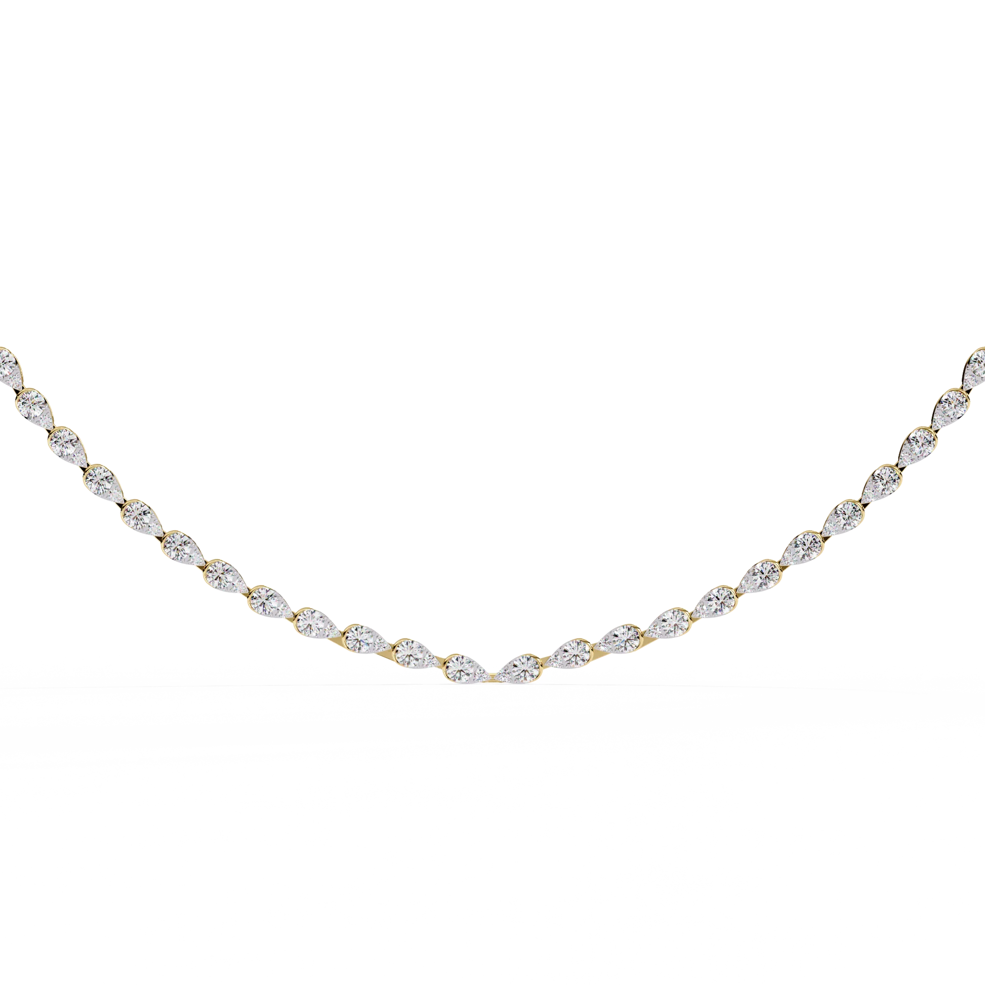 Celestial Graduated Diamond Station Necklace