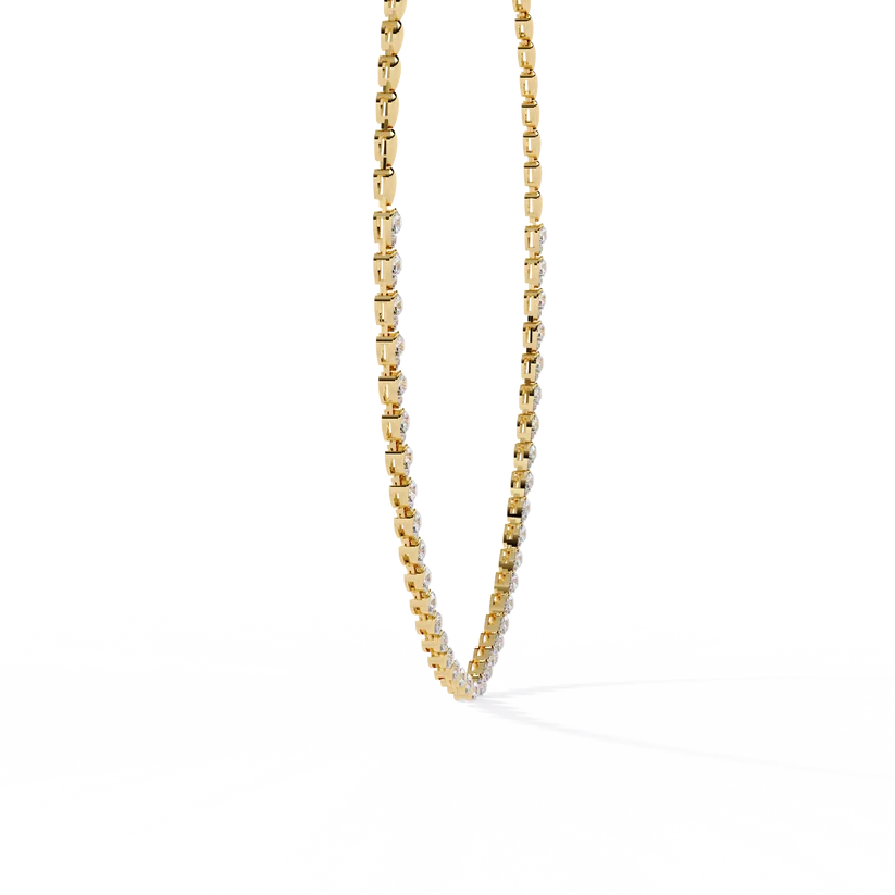 Celestial Graduated Diamond Station Necklace