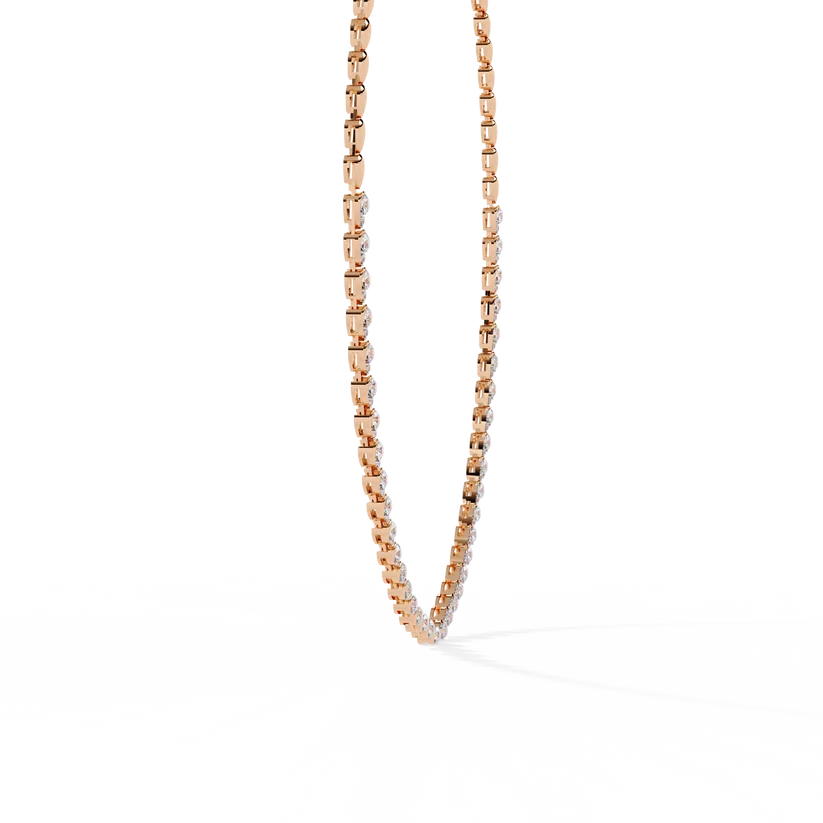 Celestial Graduated Diamond Station Necklace