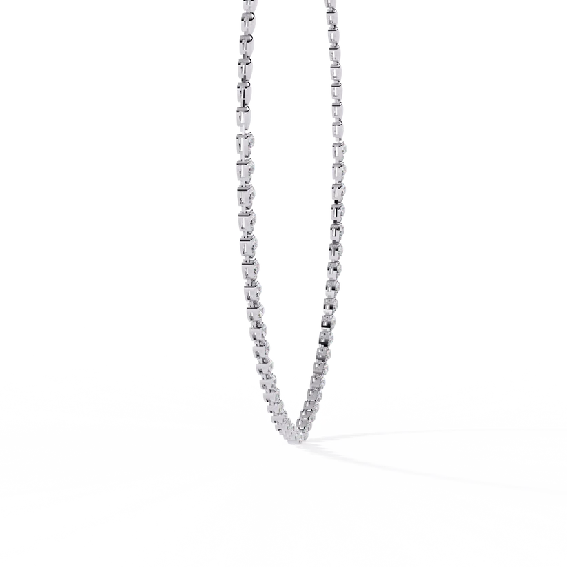 Celestial Graduated Diamond Station Necklace
