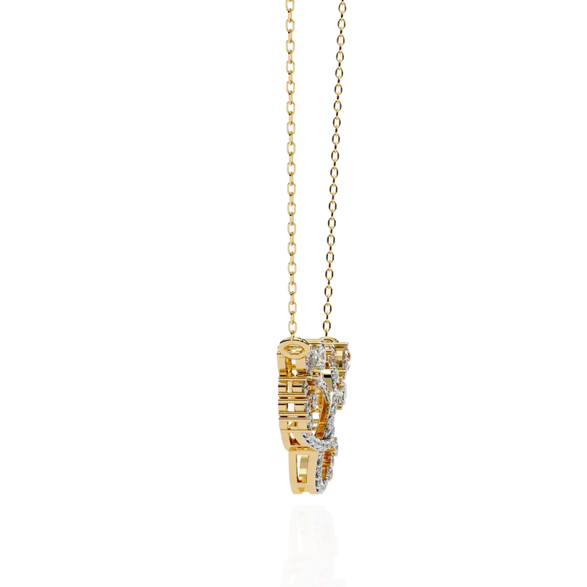 Celestia Interlocking Crystal Infinity Necklace