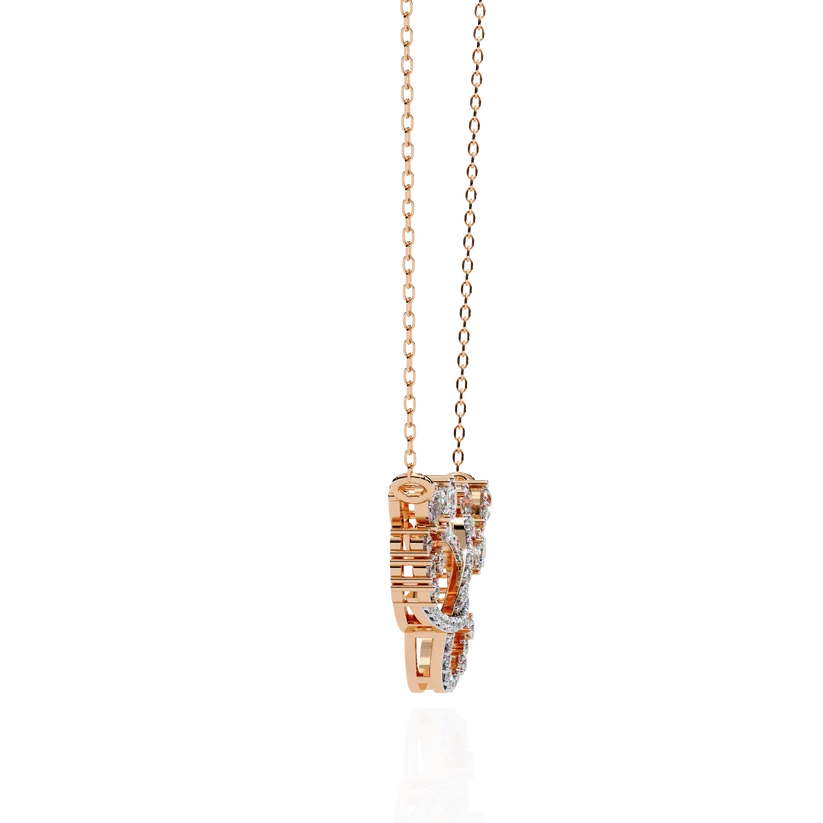 Celestia Interlocking Crystal Infinity Necklace