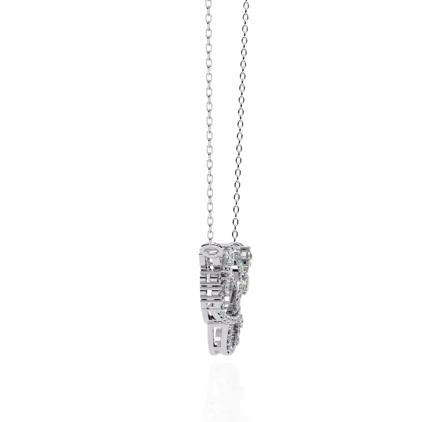 Celestia Interlocking Crystal Infinity Necklace