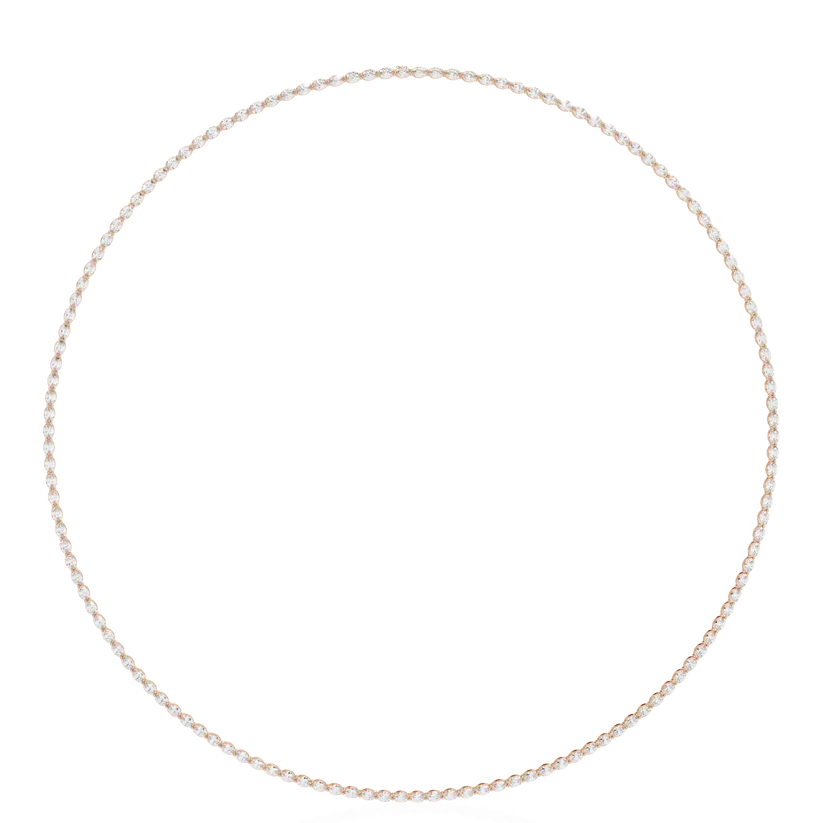 Eternal Oval Diamond Riviera Necklace