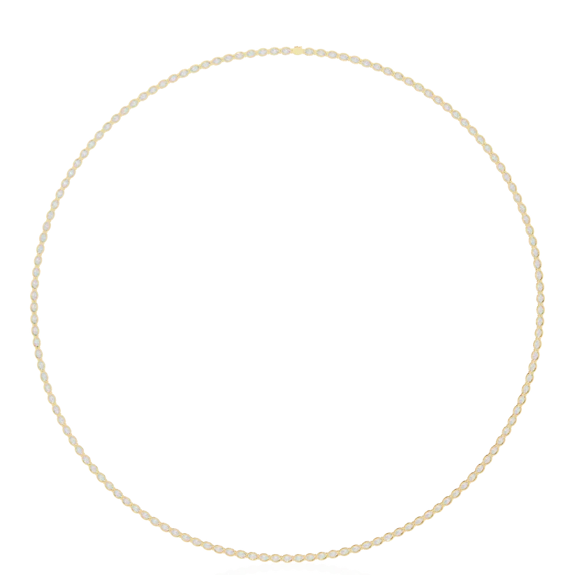 Eternal Oval Diamond Riviera Necklace