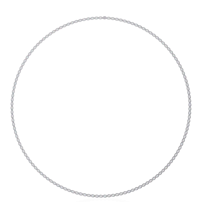 Eternal Oval Diamond Riviera Necklace