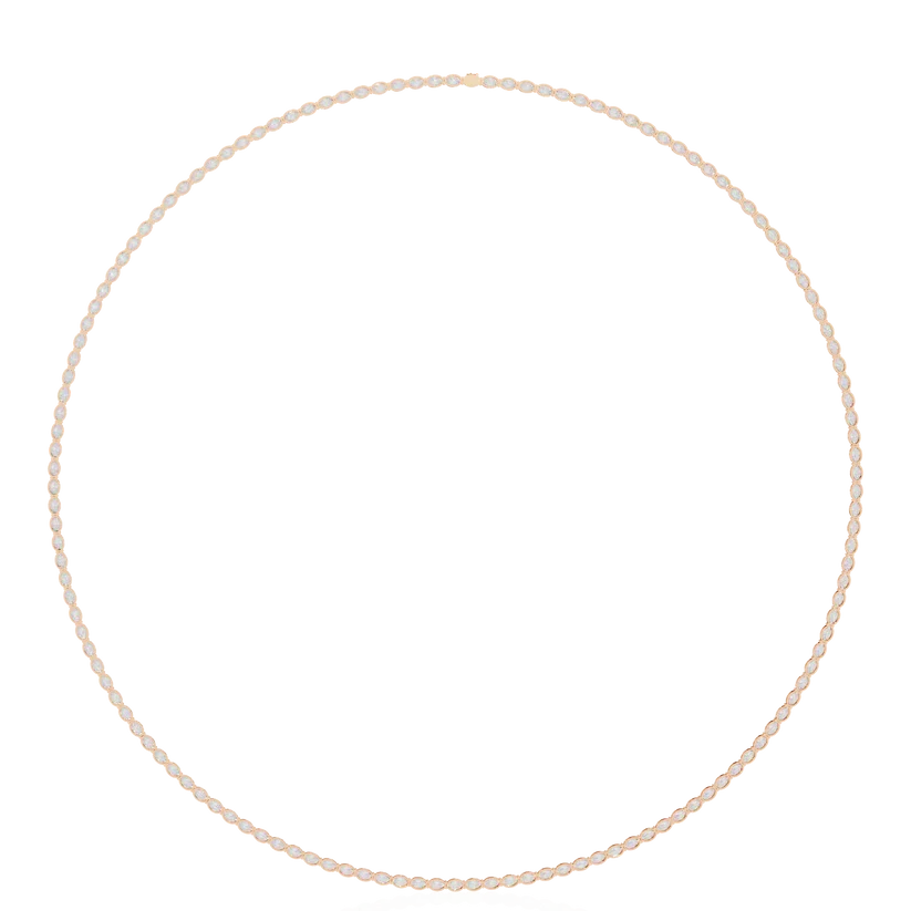 Eternal Oval Diamond Riviera Necklace