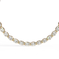 Eternal Oval Diamond Riviera Necklace