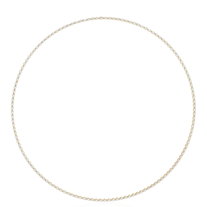 Eternal Oval Diamond Riviera Necklace