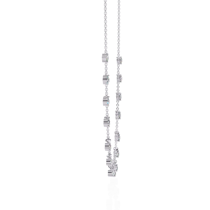 Celestial Diamond Drop-Link Necklace