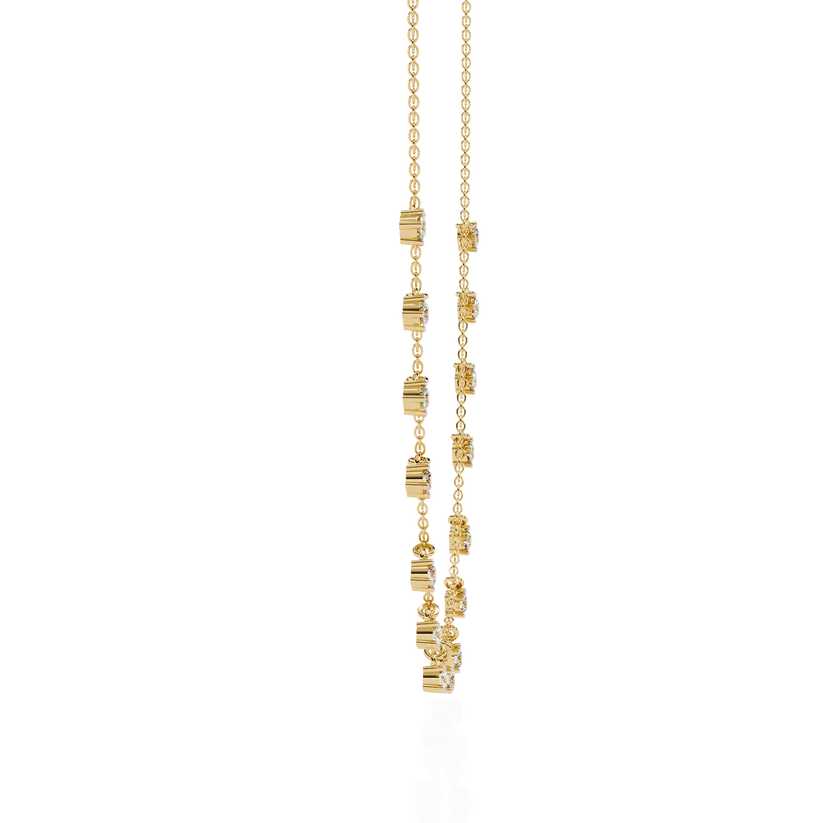 Celestial Diamond Drop-Link Necklace
