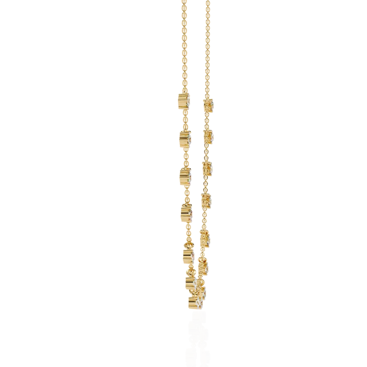 Celestial Diamond Drop-Link Necklace
