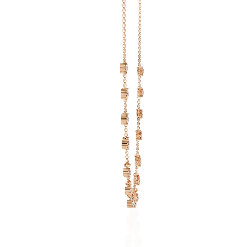 Celestial Diamond Drop-Link Necklace