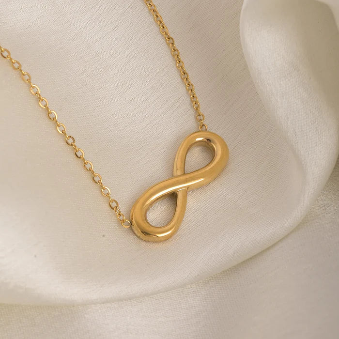 Infinity — Yellow Gold Infinity Pendant Necklace