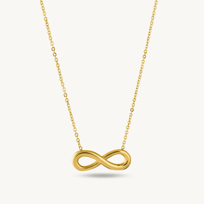 Infinity — Yellow Gold Infinity Pendant Necklace