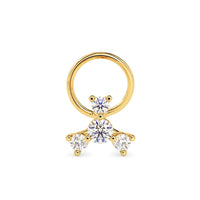 Celestial Trio Diamond Nose Pin