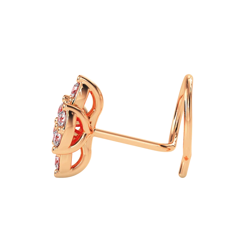 Celestial Floral Diamond Nose Pin