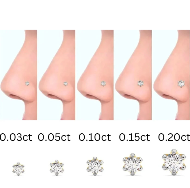 Classic Solitaire Diamond Nose Pin