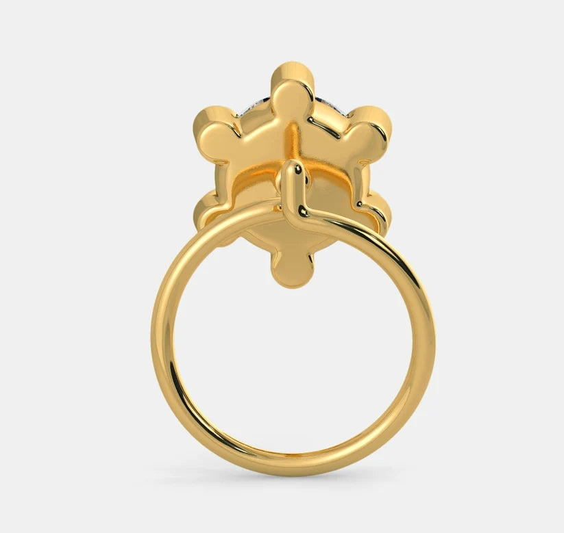Regal Round Diamond Nose Pin