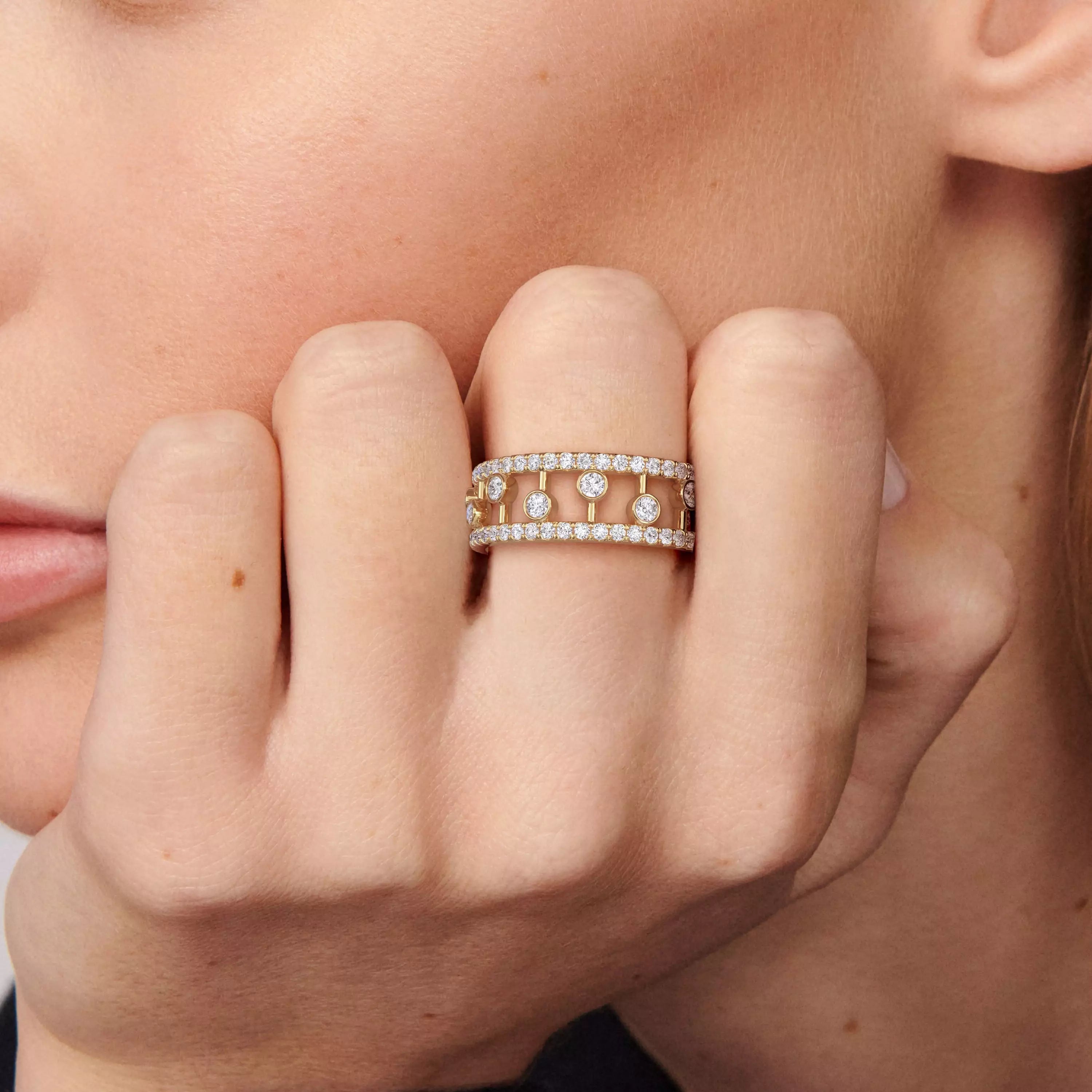 Aurelia Orbit Openwork Diamond Ring