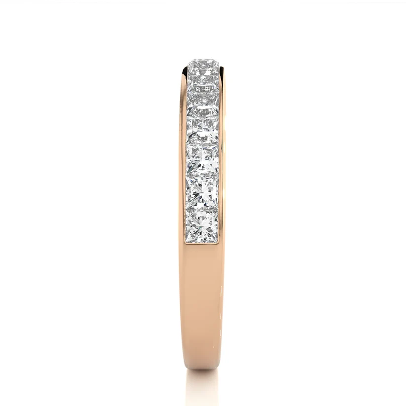 Classic Gold princess Diamond Eternity Band Ring