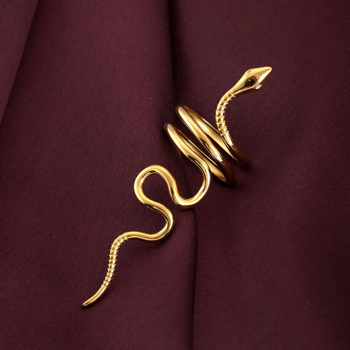 Snake Wrap Coil Ring in 10K / 14K / 18K Yellow Gold