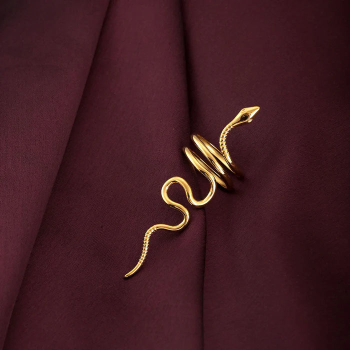 Snake Wrap Coil Ring in 10K / 14K / 18K Yellow Gold