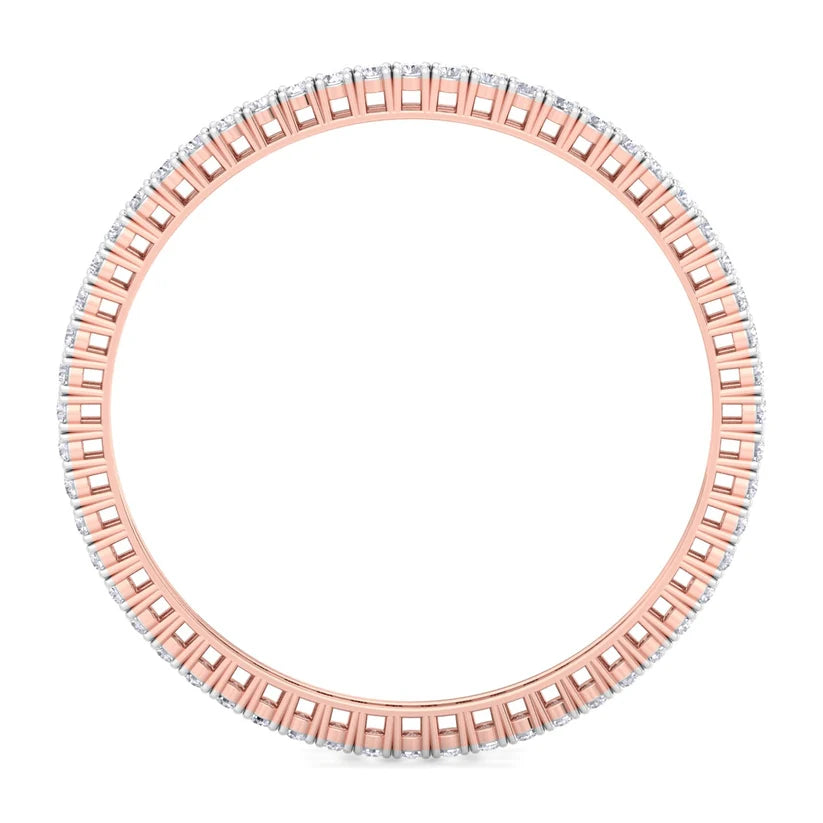 Royal Radiance Round Diamond Bangle ( 0.15 ct Per Diamond )