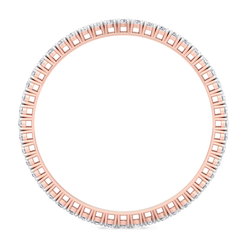 Celestial Radiance Round Diamond Bangle ( 0.25 ct Per Diamond )