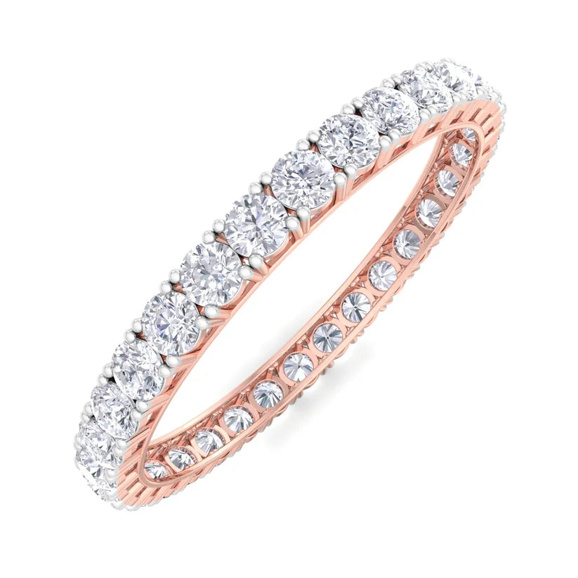 Eternal Radiance Round Diamond Tennis Bangle ( 1.00 ct per Diamond )